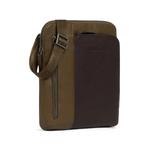 leather panelled messenger bag 3
