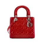 Стеганая сумка-сэтчел Lady Dior Bag Cannage Quilt Patent Medium 1