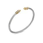 Браслет Petite Helena Classic Cable из золота и серебра с бриллиантами (3 мм) 2