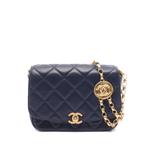 Маленькая сумка через плечо CC Quilted Lambskin Single Flap (2020 год) 1