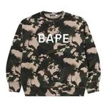 Свитшоты BAPE Map Camo Crewneck Relaxed Fit Sweatshirt «Green» 1