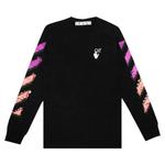 Футболки Off-White Marker Long-Sleeve Tee 'Black/Fuchsia' 1