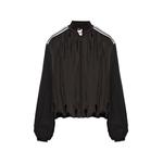 pleated puff-sleeve blouse 1
