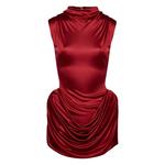 draped cowl-neck dress 1