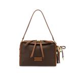 logo-plaque tassel shoulder bag 1