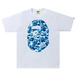 Футболки BAPE ABC Camo Big Ape Head Tee 'White/Blue' 1