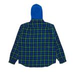 Фланелевые рубашки Supreme Tartan Flannel Hooded Shirt 'Синий' 2