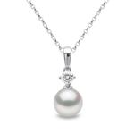 Колье Classic Akoya из белого золота с жемчугом и бриллиантами 1