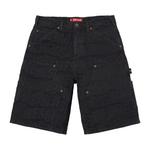 Шорты Supreme Repeat Jacquard Double Knee Denim «Черный» 1