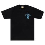 Футболки BAPE Honeycomb Camo College ATS Tee 'Black/Blue' 1