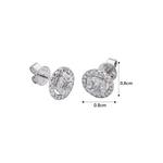 Серьги с бриллиантами LITZ 18K белое золото C-DE0019 4