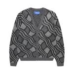 Кардиганы Awake NY Wavy Jacquard Cardigan 'Charcoal/Grey' 1