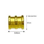 [СПЕЦИАЛЬНОЕ] LITZ 999 (24K) Gold Tube Pendant EPC0901 (0.10g+/-) 3