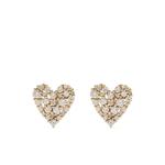 Серьга Cocktail Heart из желтого золота с бриллиантами 1