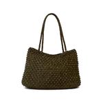 S. Croce Cactus woven leather tote bag 2