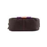 16 With Horse And Carriage Print And Varsity Stripe Camera Bag в цвете Pewter/Black Oxblood 4