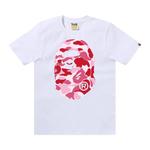 Топы BAPE ABC Camo Big Ape Head Tee 'White/Pink' 1