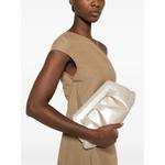 Bios lurex-finish ruched clutch bag 2