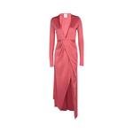 Платья средней длины Givenchy Long-Sleeve Draped Dress «Coral» 1