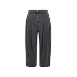 double-pleat carrot-fit jeans 1