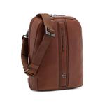 logo-plaque leather messenger bag 3