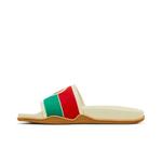 Сандалии Gucci Wmns Slide 'Interlocking G - White Red Green' 3