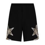 crystal-embellished cotton shorts 1