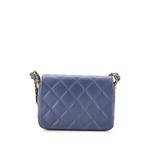 Маленькая сумка на плечо 19 Braided Strap Flap Bag Quilted Aged Calfskin 2