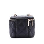 Мини-сумка через плечо Coco Enamel Strap Vanity Case with Chain Quilted Lambskin 2