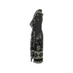 Жаккардовое пальто Bandana с бахромой 1