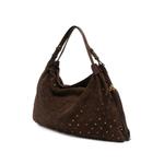 Metropolis stud-embellished perforated shoulder bag 3