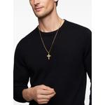 Подвеска Deco Cross из желтого золота с бриллиантами (34 мм) 2