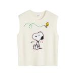 Свитер вязки интарсия с узором Snoopy 1