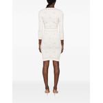 monogram-pattern button-front midi dress 4