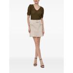 V-neck puff-sleeve knit top 2