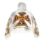 Худи на молнии Vale Forever Reborn Waffle Zip Up 'White' 2