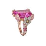 Кольцо Rose Cinderella с бриллиантами и сапфиром 2