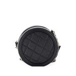 Мини-сумка через плечо Filigree Round Clutch with Chain Quilted Caviar 2