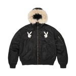 Куртки Supreme x Playboy Hooded Ma-1 'Black' 1