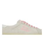 Кроссовки Saint Laurent SL-06 Signature Court Suede 'White Pink' 2