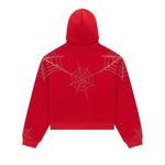 Зип-худи Sp5der Rhinestone Web Zip Hoodie 'Red' 2