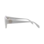 Alexander McQueen Cat Eye Sunglasses 'Серый/Зеленый' 3