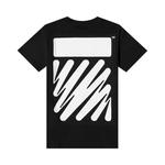 Футболки Off-White Wave Diag Slim Tee 'Black/White' 2
