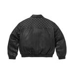 Кожаные куртки Supreme Swarovski Studded Quilted Leather Jacket 'Black' 2