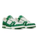 Кроссовки Louis Vuitton Trainer «Green Monogram Denim» 8
