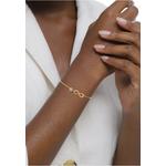 Браслет с кристаллами Swarovski® «Бесконечность» – серебро с позолотой 2