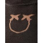 Love Birds-motif mock-neck sweater 5