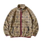 Флисовые куртки Kapital Folk Domino Fleece Zip Blouson 'Бежевый' 1