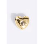 Маленький кулон-сердце с камнем-талисманом Bubble Gold Charm - Август 1