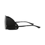 Очки Saint Laurent Aviator-Frame Metal Sunglasses 'Черный' 3